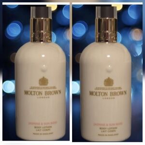 Two New Bottles Of Molton Brown Jasmine & Sun Rose Body Lotion